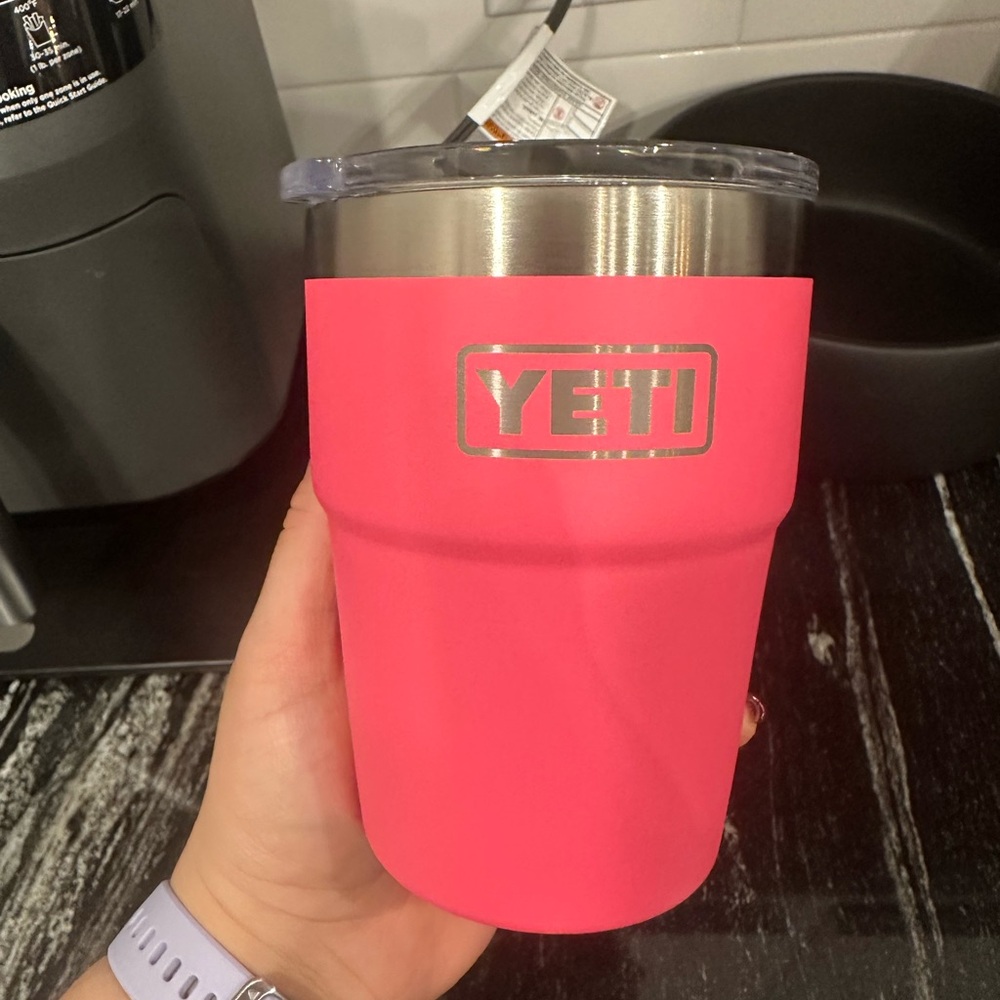 YETI Tropical Pink 16 Ounce Rambler